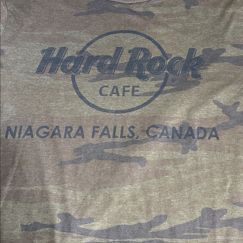 Hard Rock Cafe Niagara Falls Camouflage Tee - Picture 2 of 6